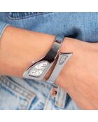 Montre bangle argentée