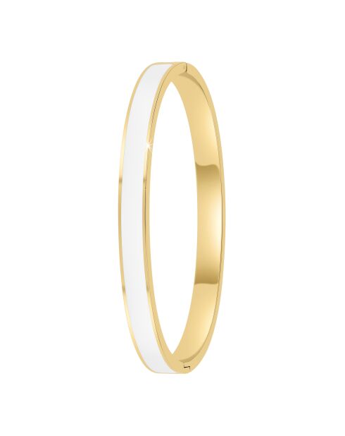 Weißes Edelstahlarmband aus Kunstharz