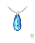 Collier orné de Cristaux scintillants Paris bleu