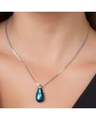 Collier orné de Cristaux scintillants Paris bleu