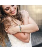 Set mit 2 Edelstahlarmbändern BS4274 gold/mehrfarbig