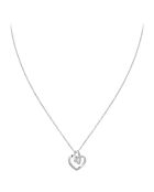 Collar decorado con circonio plateado