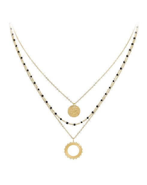 Sautoir en acier inoxydable B2200 doré