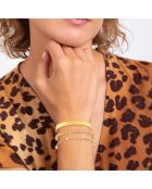 Set mit 3 goldenen B2500-Edelstahlarmbändern