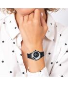 Montre ornée de cristaux Swarovski MF547 noire