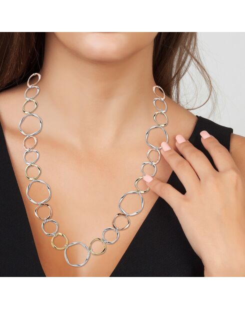 Parure en alliage résistant avec plaquage haute résistance argenté/doré