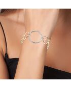 Parure en alliage résistant avec plaquage haute résistance argenté/doré