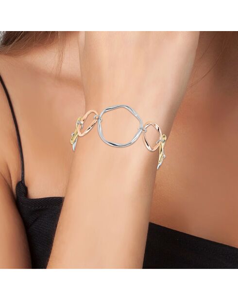 Parure en alliage résistant avec plaquage haute résistance argenté/doré