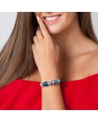 Bracelet en acier inoxydable charm et acier BEA0110 argenté