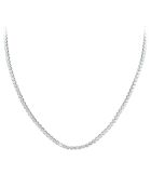 Collier orné de Cristaux scintillants B3376 argenté