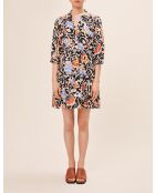 Crèmekleurige jurk van linnenmix Cadix