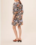 Crèmekleurige jurk van linnenmix Cadix