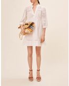 Cremefarbenes Ceylan-Kleid