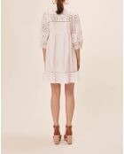 Cremefarbenes Ceylan-Kleid