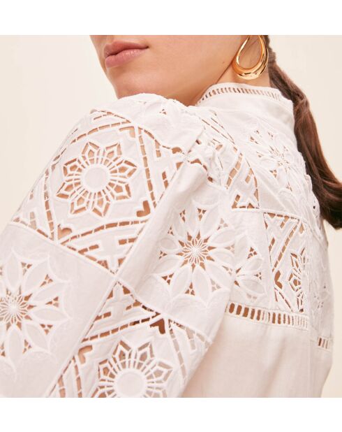 Cremefarbenes Ceylan-Kleid