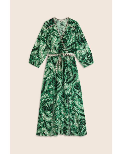 Groene cabaretjurk