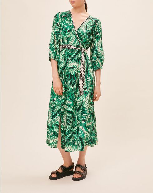 Groene cabaretjurk