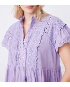 Malvenfarbenes Chadia-Kleid