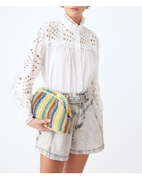 Overhemd Leone in gebroken wit