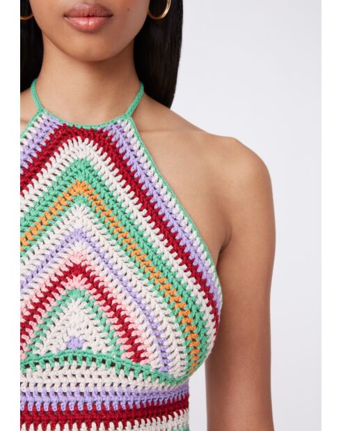 Top de ganchillo beige Pio