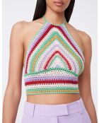 Top de ganchillo beige Pio