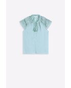 Blusa Linoa verde aguamarina