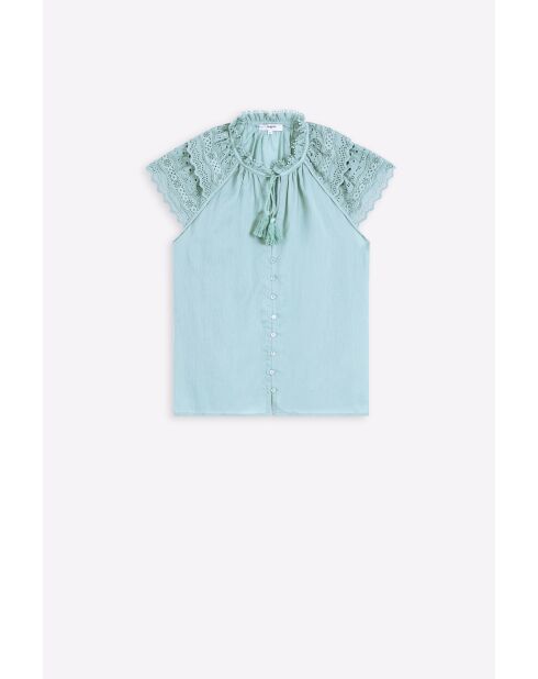 Blusa Linoa verde aguamarina