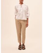 Leony blouse in gebroken wit