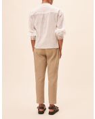 Leony blouse in gebroken wit