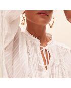 Leony blouse in gebroken wit