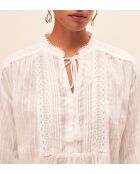 Leony blouse in gebroken wit