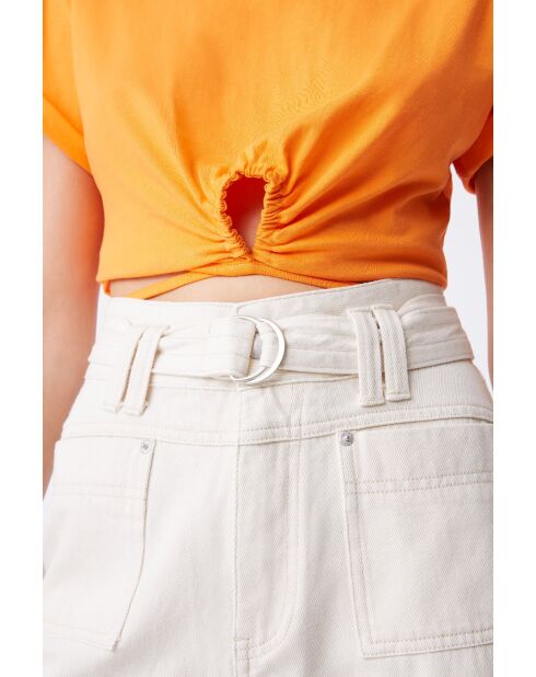 Jeans Romeo blanc cassé