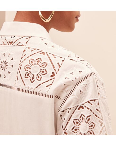 Lanna hemd in gebroken wit