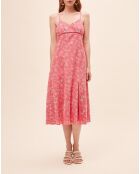 Koraalkleurige jurk Clarita
