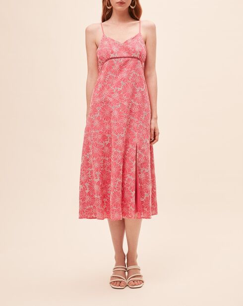 Koraalkleurige jurk Clarita