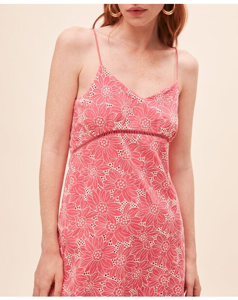 Koraalkleurige jurk Clarita