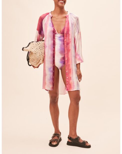 Fuchsia jurk van Cemon