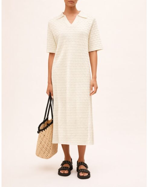 Cremefarbenes Kleid Celma