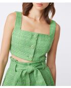 Top verde Lydie