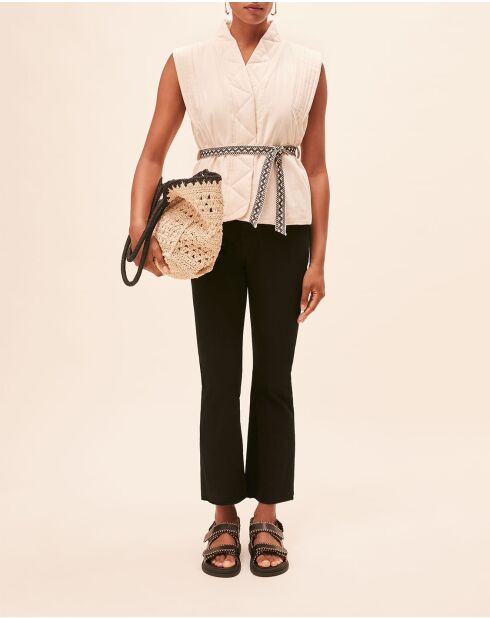 Giacca senza maniche Elvis crema