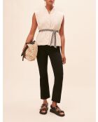 Giacca senza maniche Elvis crema