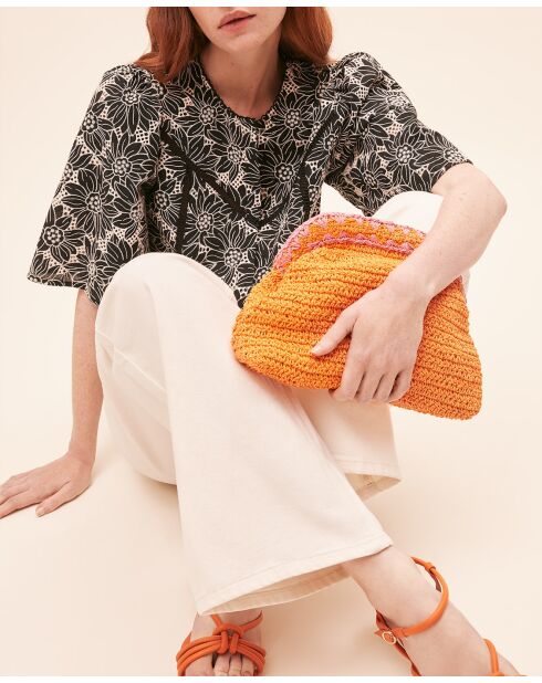 Sac en Raphia Akiless orange