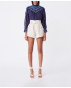 Mitternachtsblaue Bluse Laika