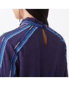 Mitternachtsblaue Bluse Laika