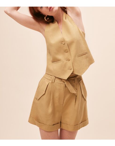 Pantaloncini bianchi olive