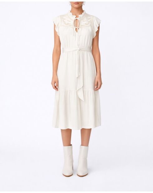 Vestido Cidji blanquecino