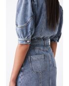 Abito Clover in jeans blu