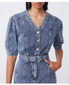 Abito Clover in jeans blu