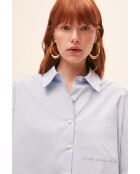 Hemelsblauw hemd Louise