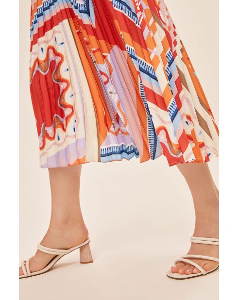 Jupe Farah géranium